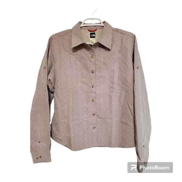 The North Face Tops - The north face shirt  womens size large light purple button up